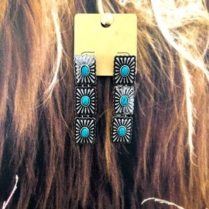 Western turquoise earrings
